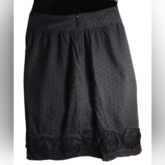 TORRID | Vintage 100% Cotton Black Knee Length A-line Skirt | Size 18 - Picture 4 of 7
